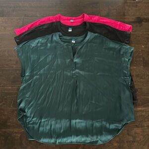 3 XXL Old navy silk sleep shirts
